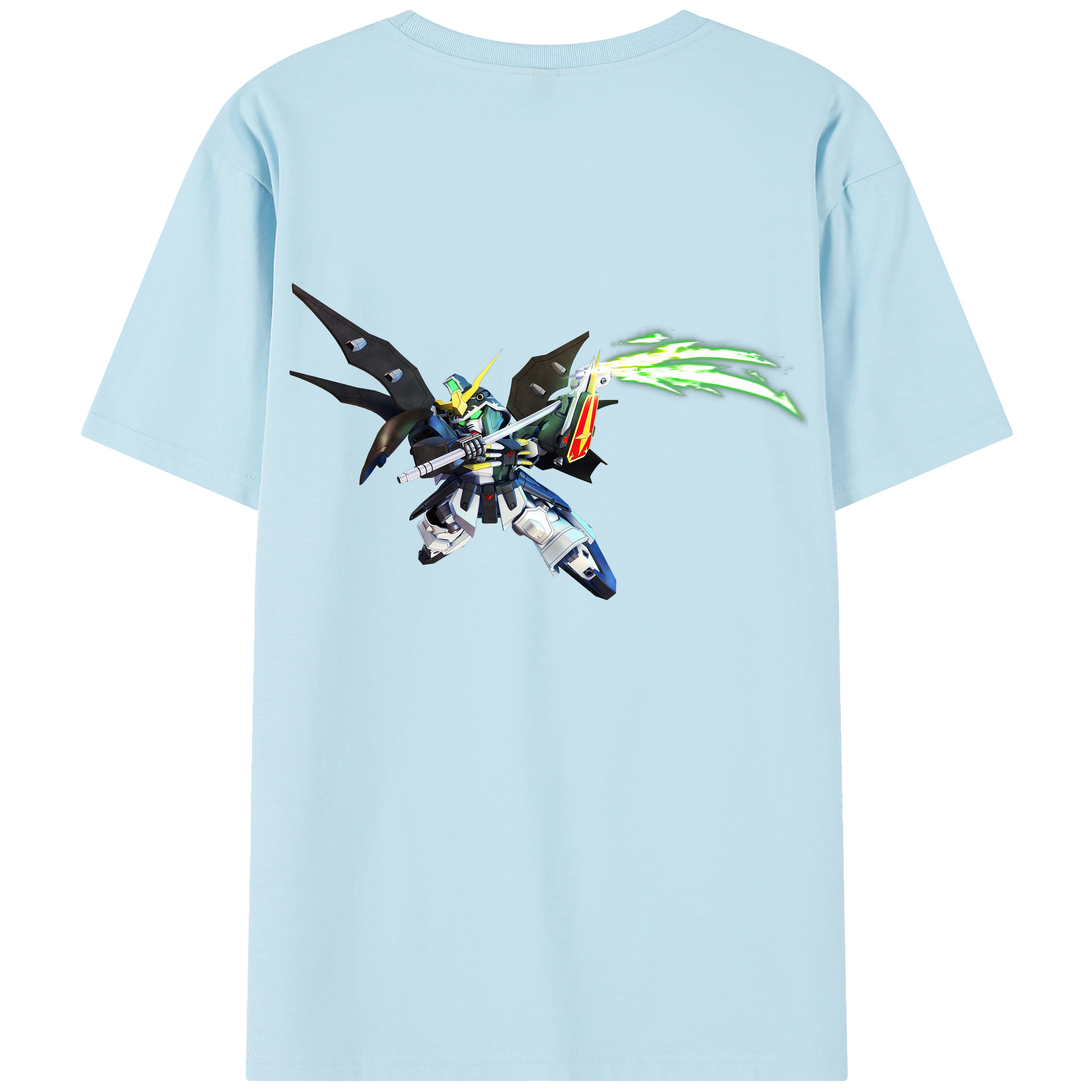 （画像用） 機動戦士ガンダム Mobile Suit Gundam 綿100％半袖Tシャツ（背面プリント）
